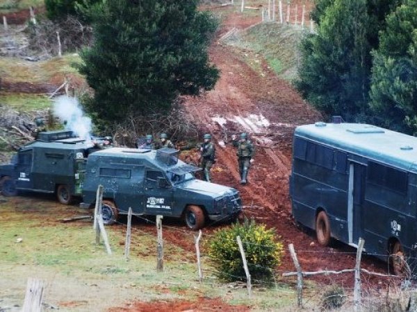 Masivo operativo policial en Temucuicui dejó a cinco detenidos y droga incautada