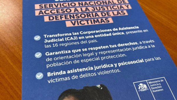 Presentan campaña “Chile Te Defiende” para informar sobre nuevo Servicio Nacional de Acceso a la Justicia y la Defensoría de Víctimas
