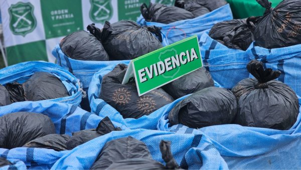 Región de Antofagasta totaliza 21,7 toneladas de drogas incautadas, con un alza de 304% respecto a 2025