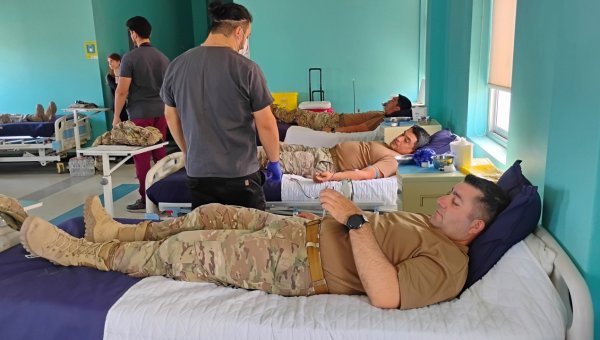 Masiva respuesta de integrantes del Ejército de Chile a colecta móvil del Hospital Regional de Antofagasta