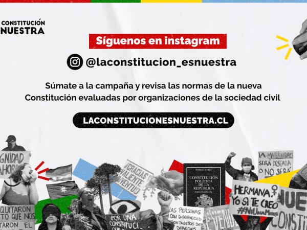 [Entrevista] El borrador constitucional es analizado por la sociedad civil a través de laconstituciónesnuestra.cl ¿Cómo participar?