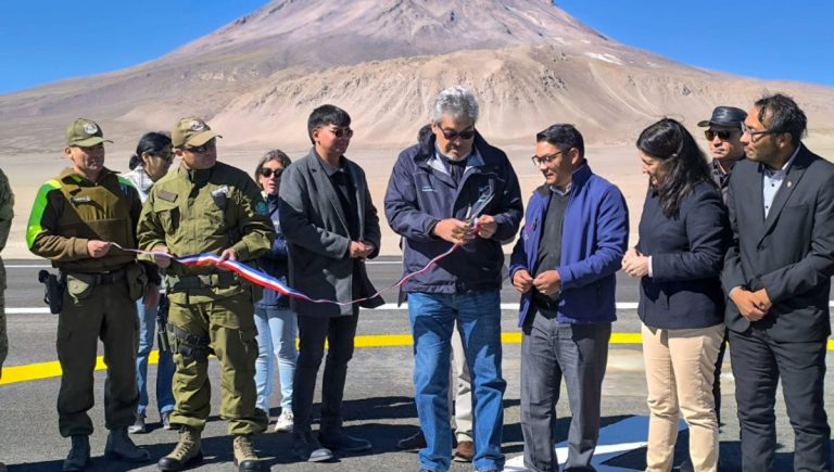 MOP inaugura cuatro puntos de posada para helicópteros en sectores fronterizos de la región de Antofagasta