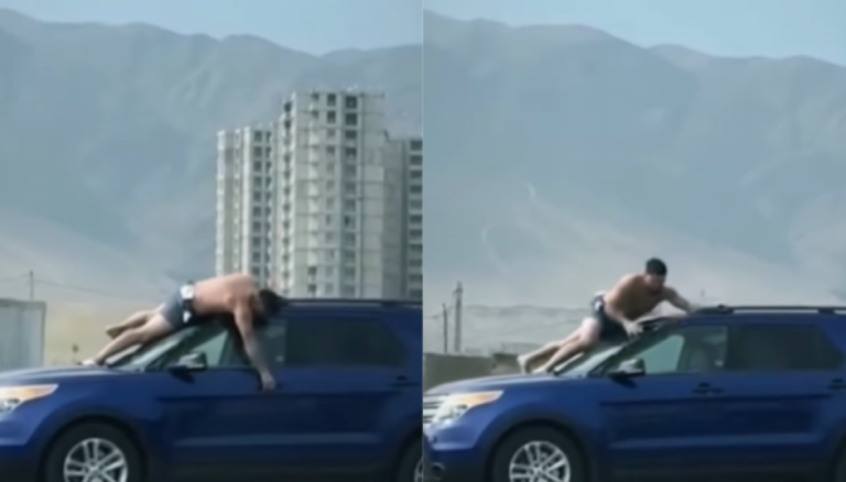 Mujer manejó con su ex semidesnudo colgando del parabrisas en Antofagasta