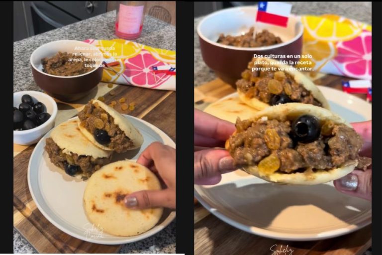 Arepa con empanada de pino: polémica generó «plato fusión» de chef