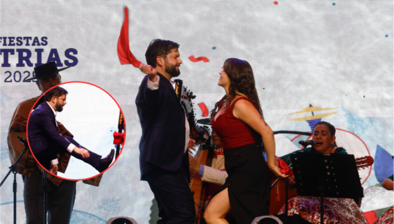 Boric sorprendió bailando cueca con Paula Carrasco en la inauguración de las fondas del Parque O’Higgins