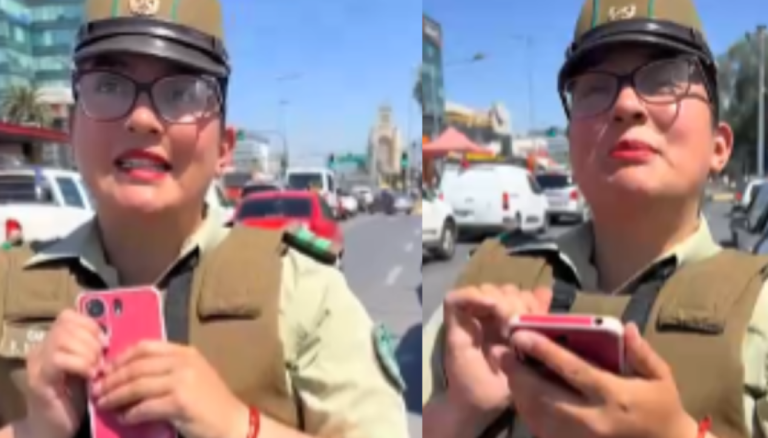 Venezolano intentó exponer a carabinera por “discriminación” en fiscalización, pero todo se volvió en su contra