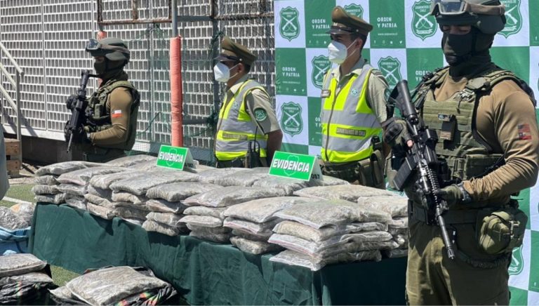 Primera gran incautación de drogas de 2026: banda cae con 938 kilos de marihuana en Antofagasta