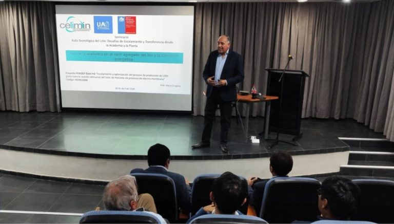 Celimin presenta resultados de proyecto de optimización de sistema a escala de producción de hidróxido de litio